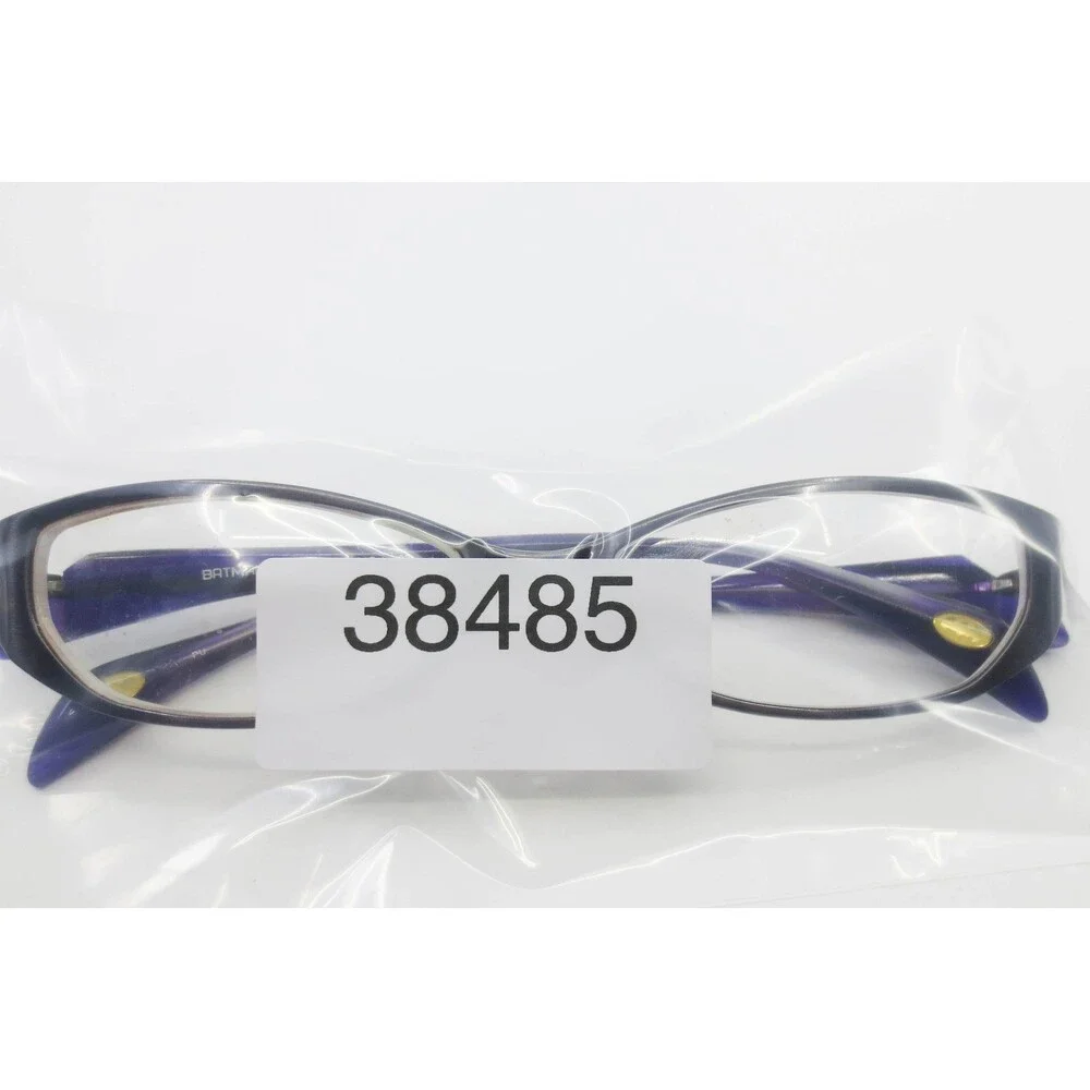 Batman DC Comics Purple Eyeglass Frames BAT 10902 Rectangular 54-17-142 Logo